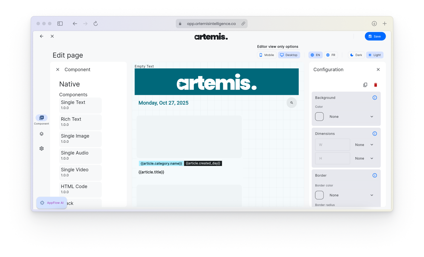 Artemis Link Platform Overview