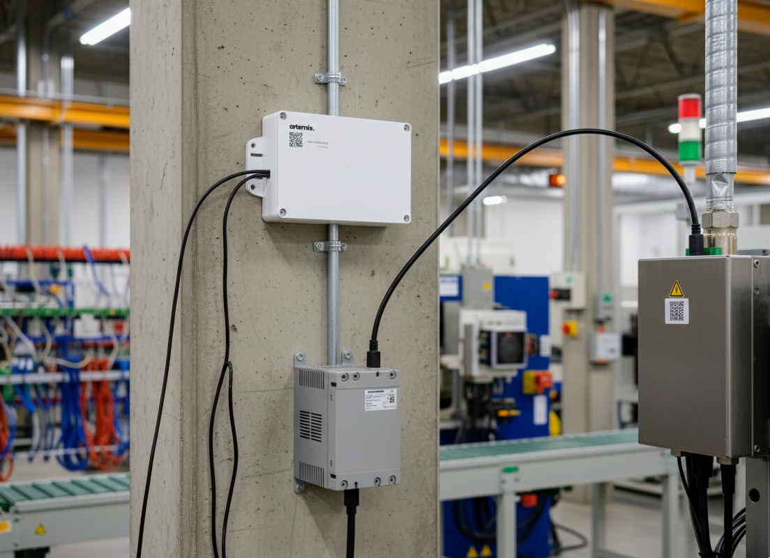 Machines connectées dans une usine moderne